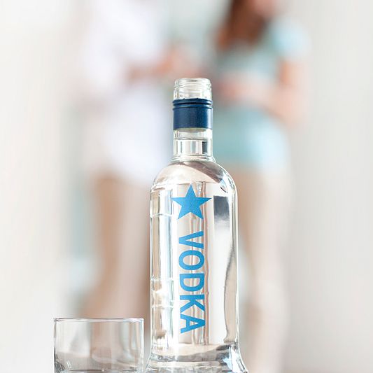 wodka bottle with screw cap