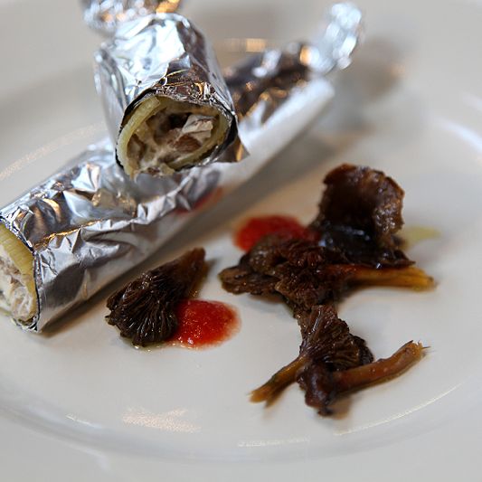 Food in aluminium foil