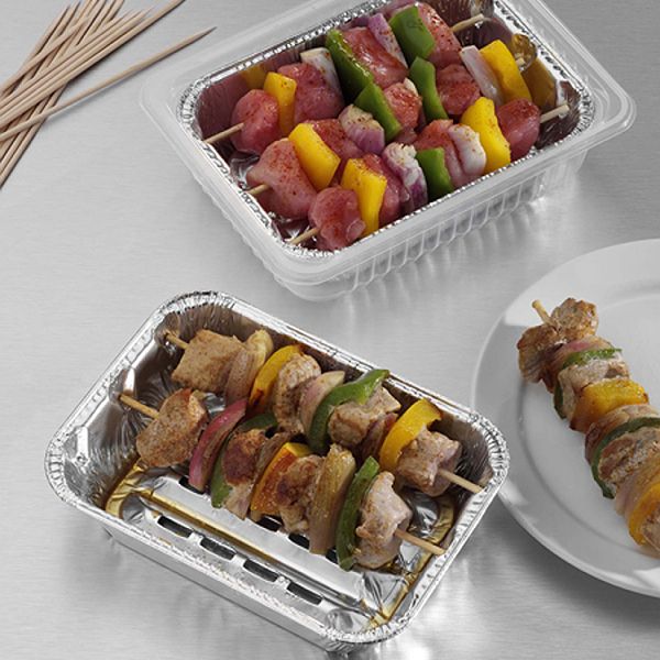 Aluminium bowl shashlik