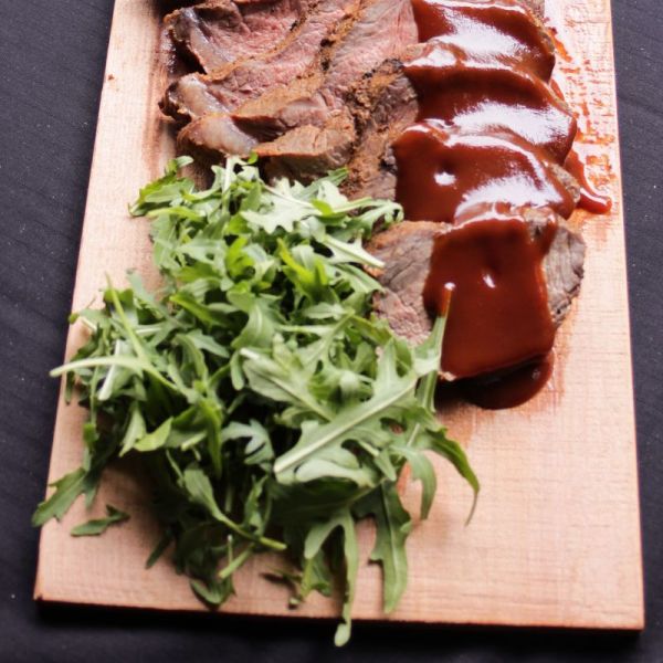 Veal picanha with whiskey tomato