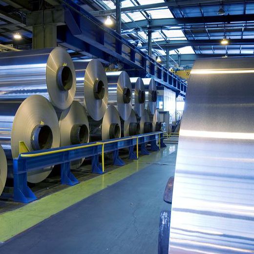 Aluminium Rolls in a hallway