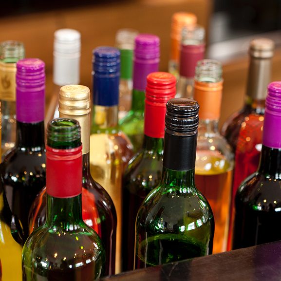 Bottles with screw caps