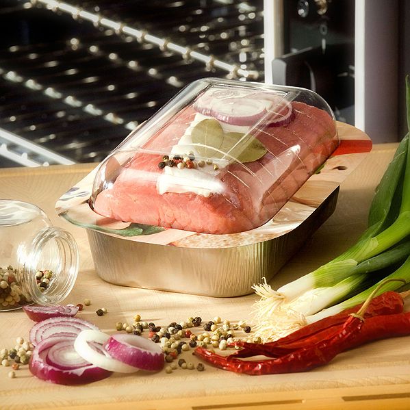 aluminium bowl for roast meat
